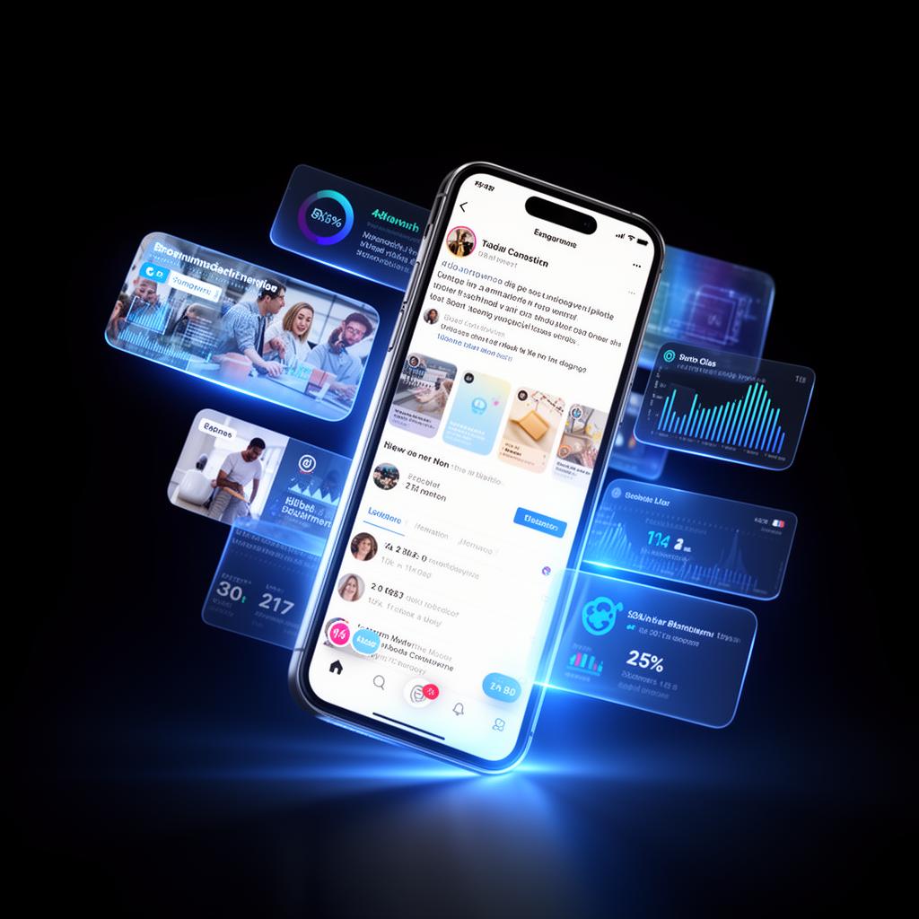 Social Media — premium AI agency visual